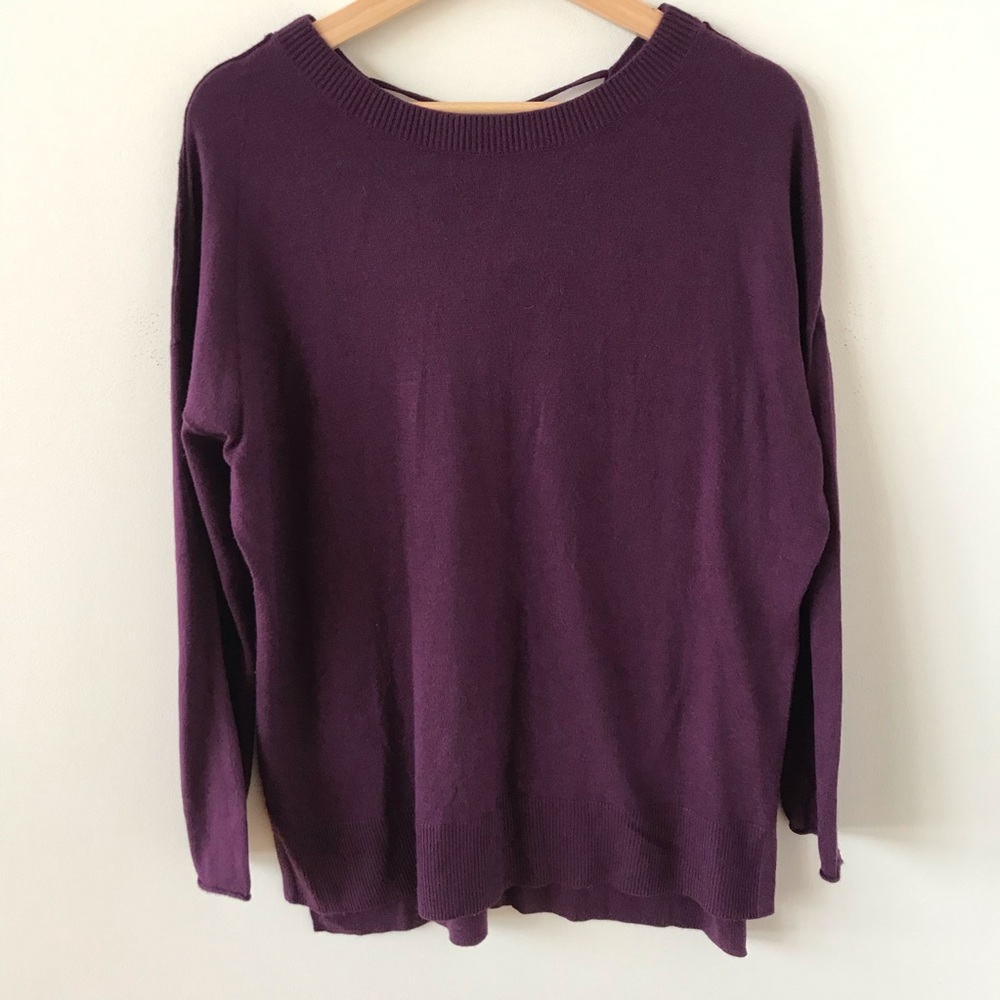 Caslon oversized purple sweater